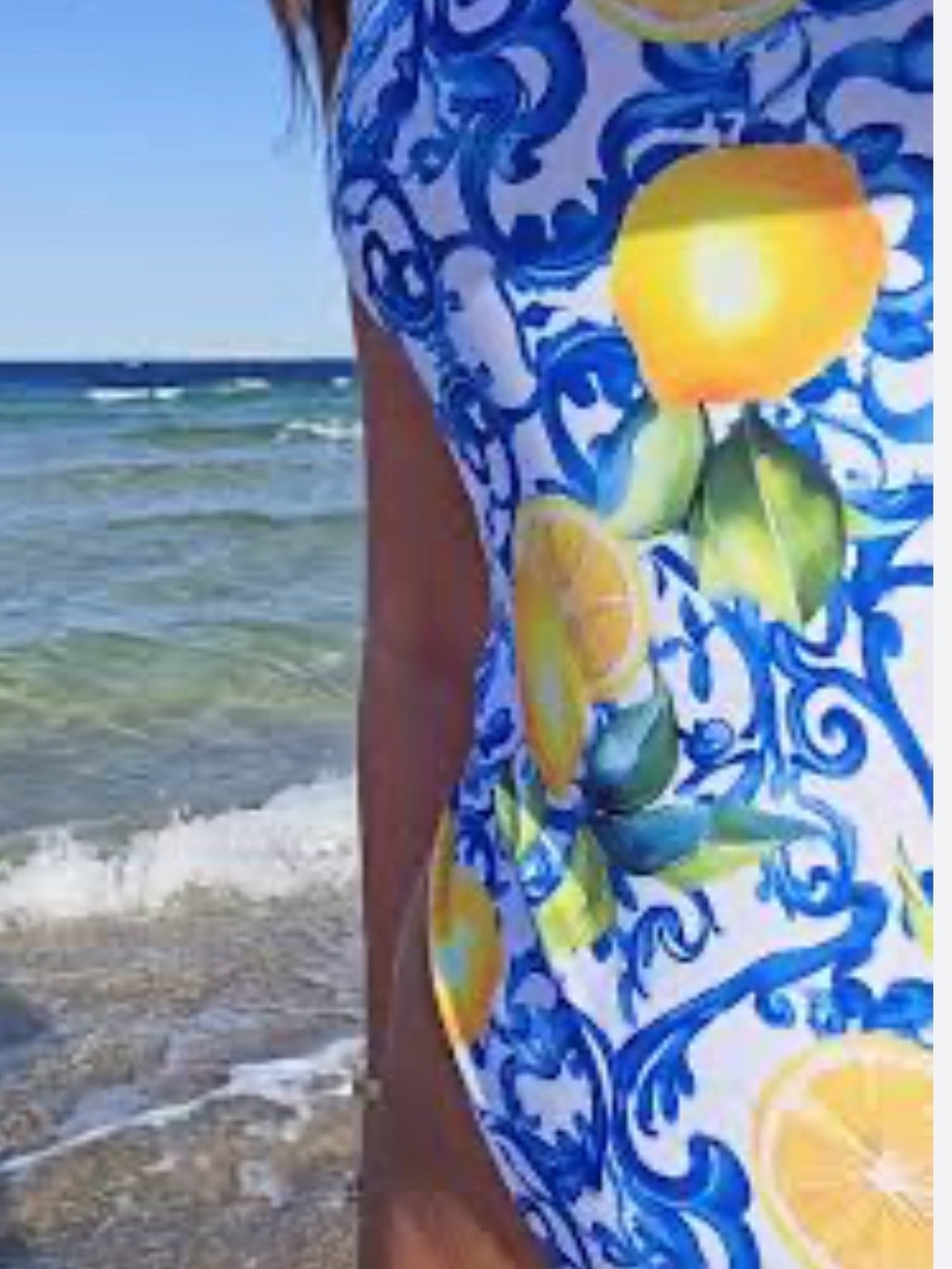 Antica Sartoria  Medium Lemon One-piece Swimsuit
